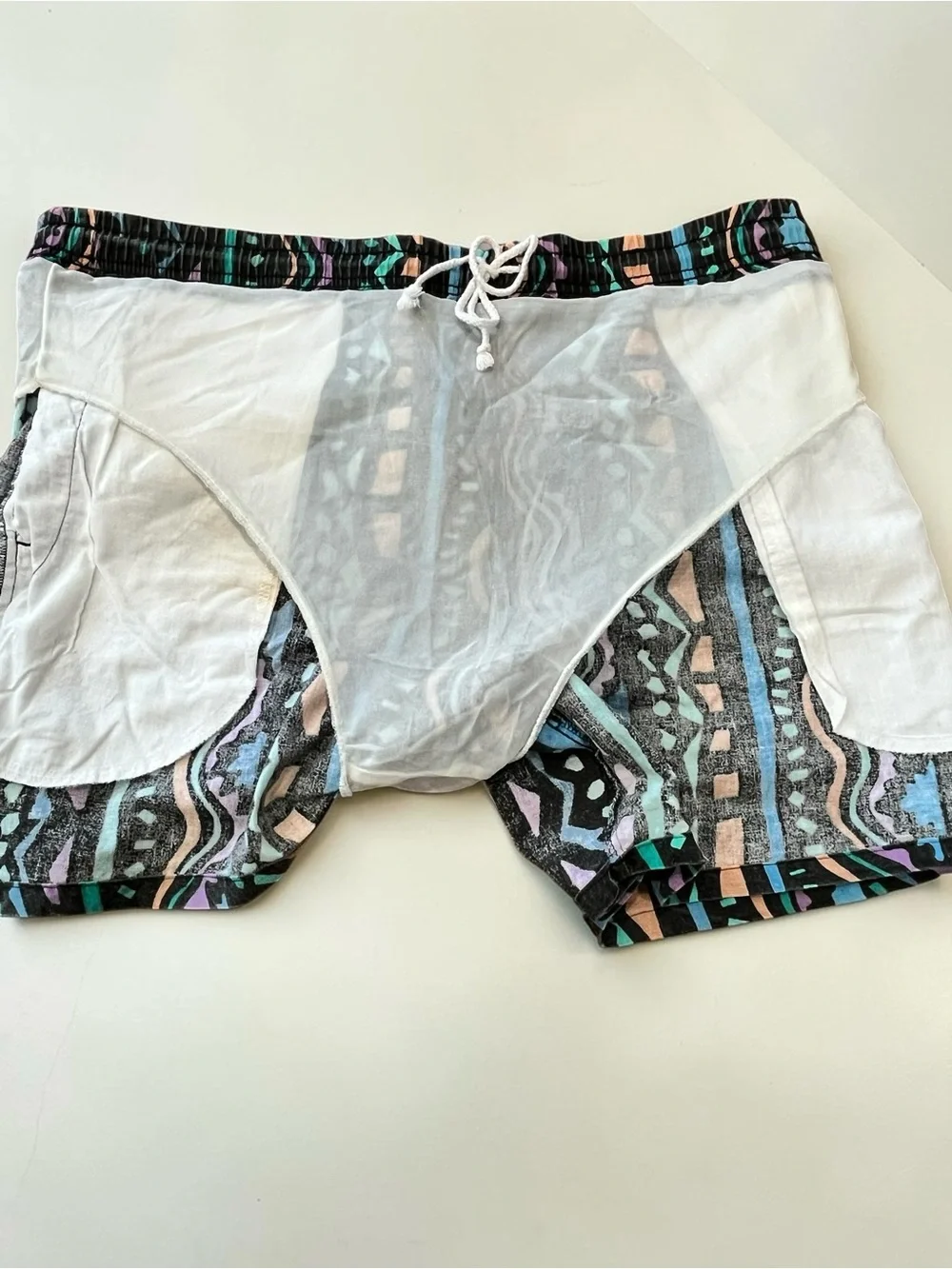 Vintage Campus 80’s Screech swim shorts trunks-M